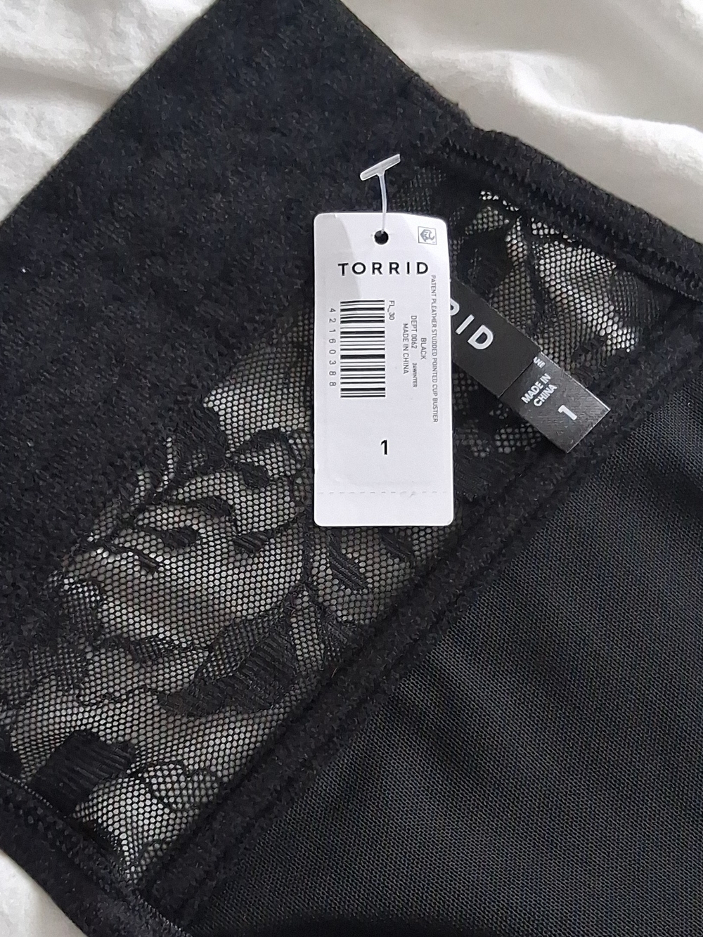 Torrid Black Lace Panel Underwear